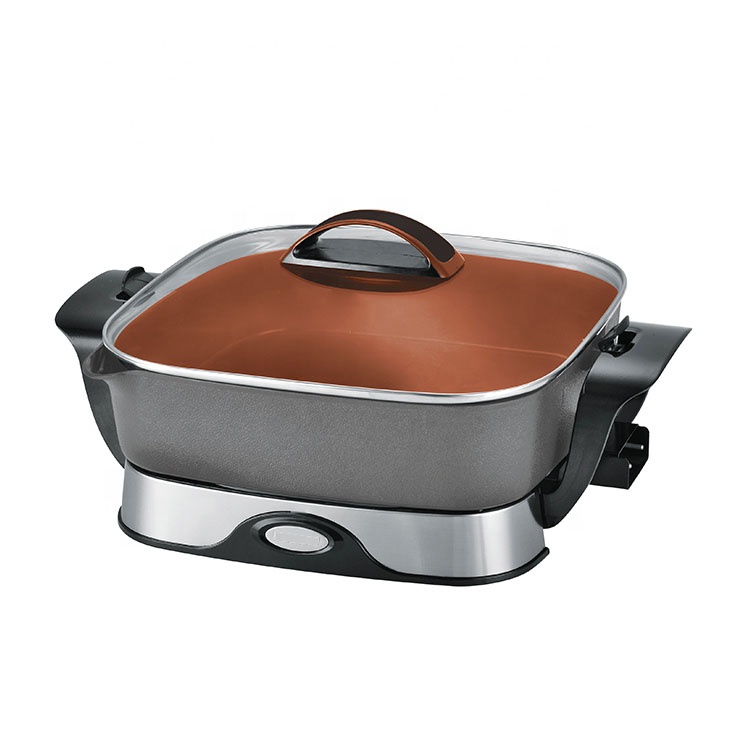 Kitchen Appliance Multi Purpose Non Stick Electric Skillet with Glass Cover