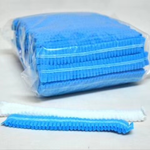 Wholesale Food Factory SPA Hospital Hair Net Head Cover Elastic Non Woven Disposable Mob Cap Bouffant Clip Caps