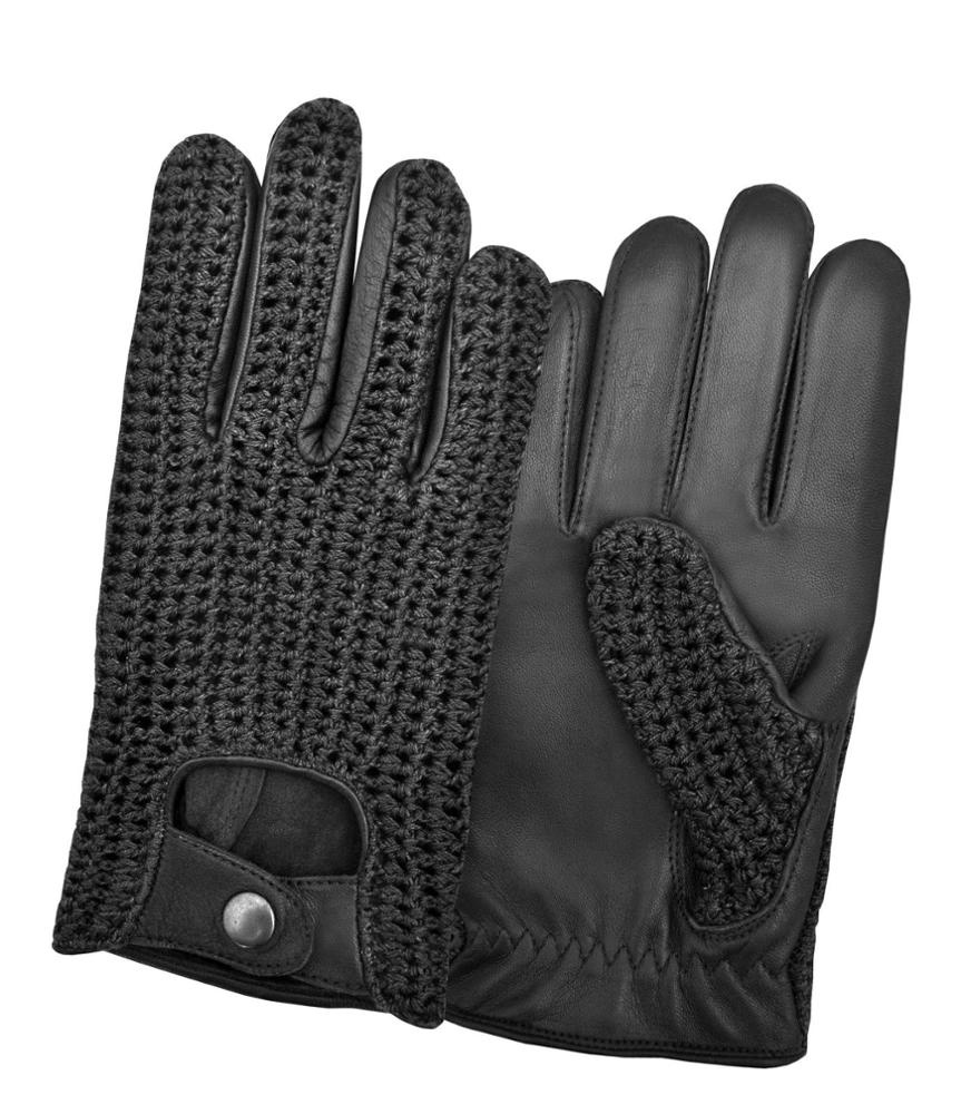 Best Soft Sheep Nappa Leather Mens Driving Dress Gloves Chauffeur Retro Unlined