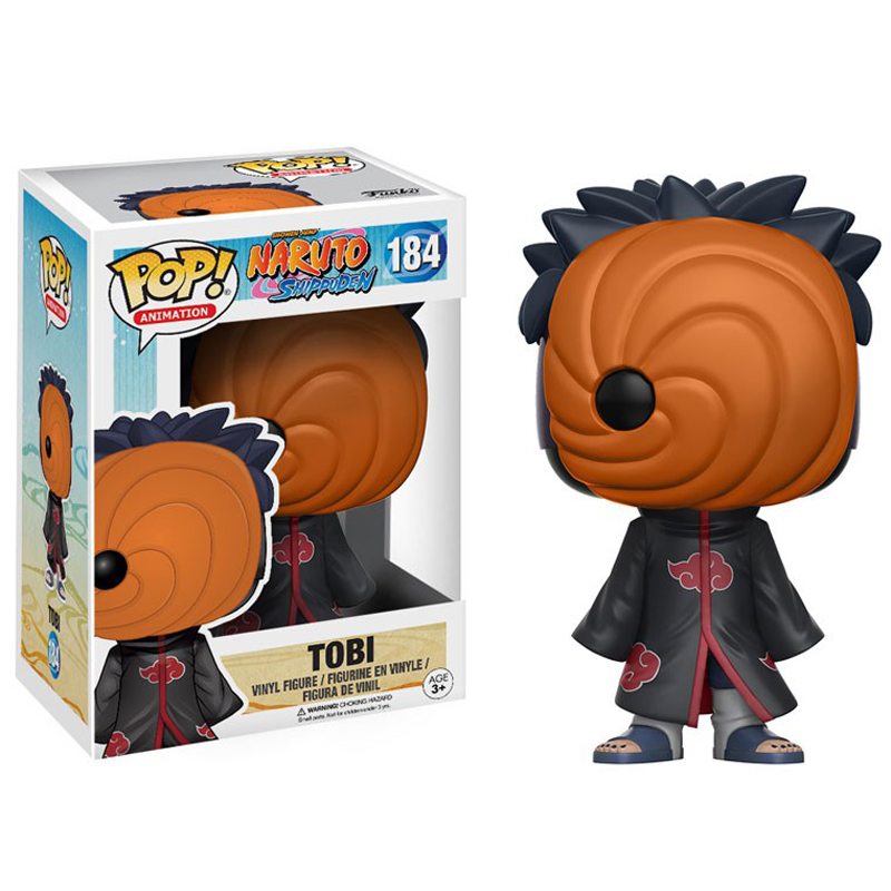 Funko Pop #184 Наруто Тоби фигурка Коллекционная модель игрушки