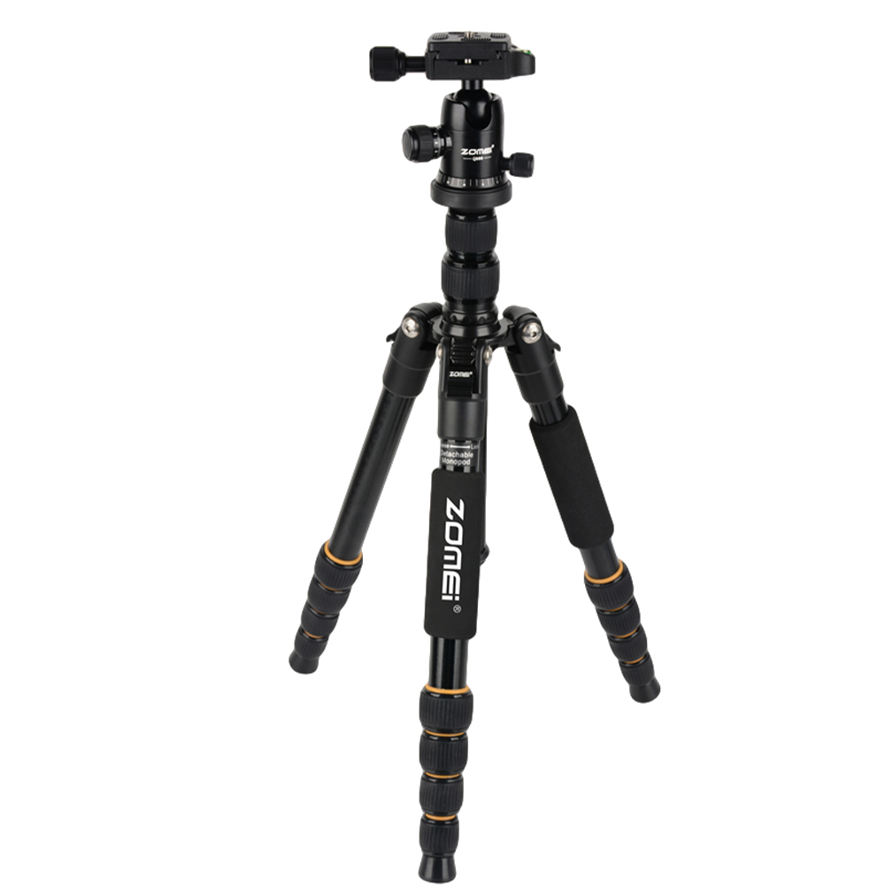 ZOMEI tripod 360 Degree Full Translation Black Tripod Photography Rotating Tripod With A Suitcase And Protective Cover