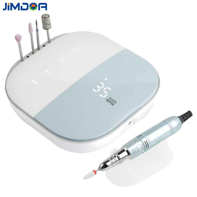 JIMDOA, Новое поступление, нижняя часть из нержавеющей стали, 35 Вт, 35000PRM, аппарат для сверления акриловых ногтей с сенсорным экраном