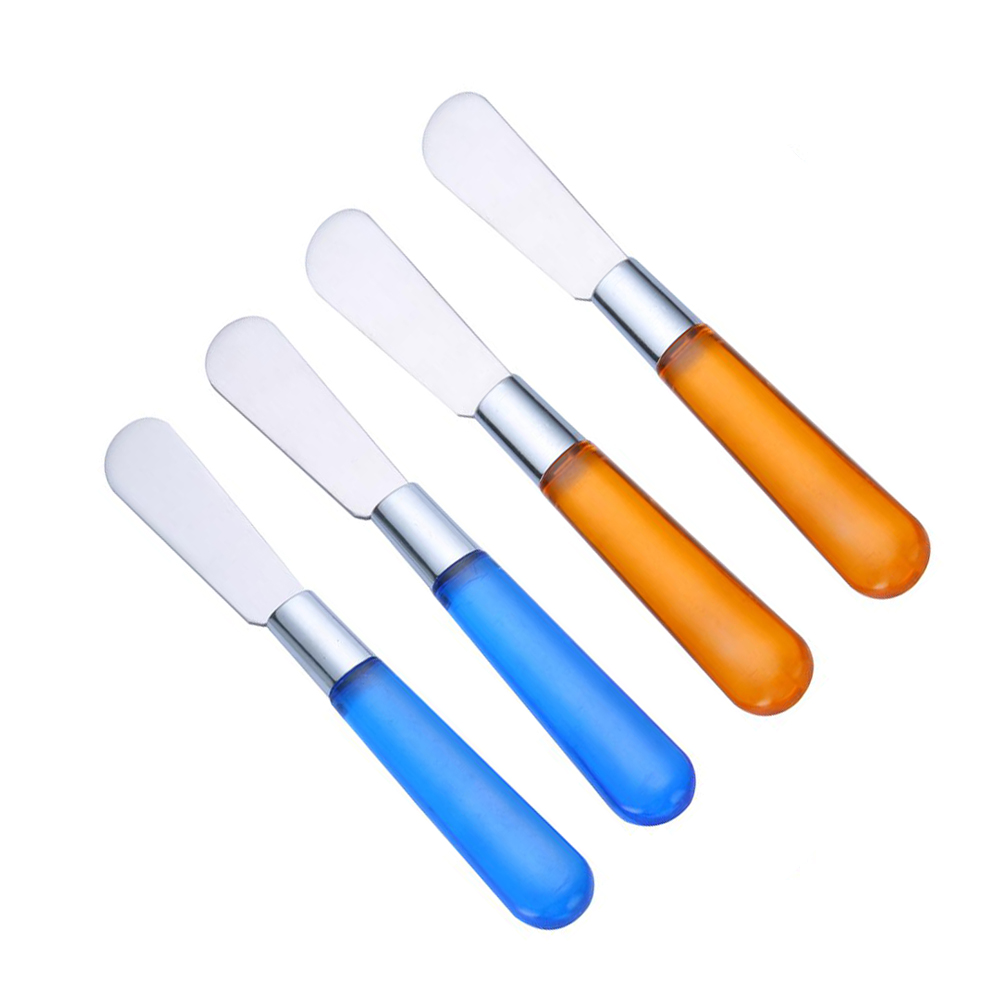 High Quality Plastic Handle Cutlery Reusable Portable Kid Stainless Steel Cutlery Set Flatware