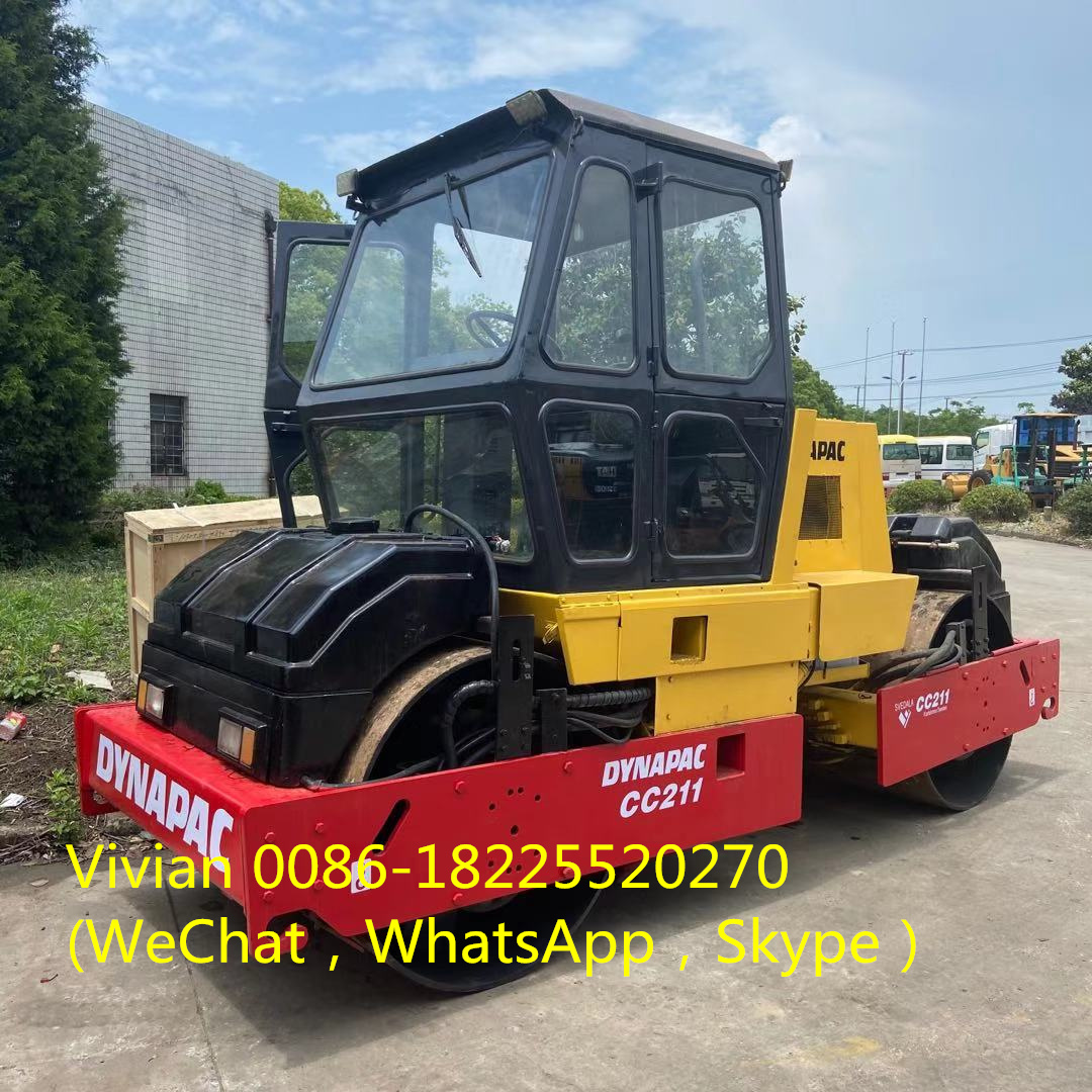Original used double road roller Danapac CC211 compactor in stock for sale