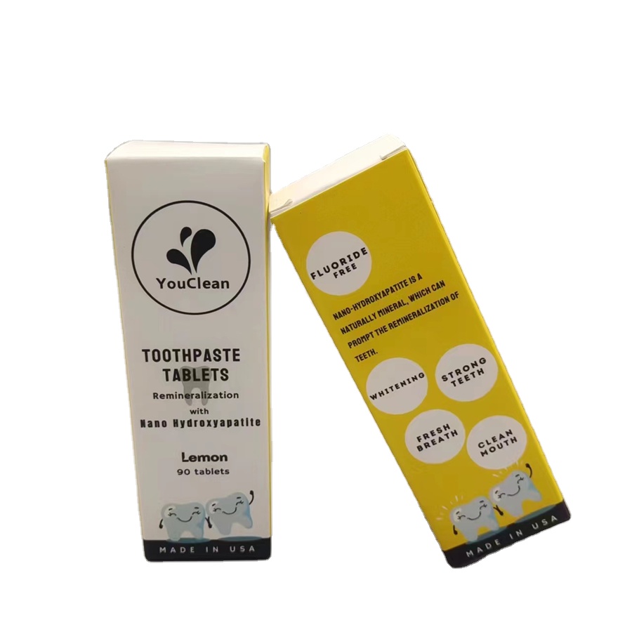 custom design paper packaging and printing toothpaste cardboard box