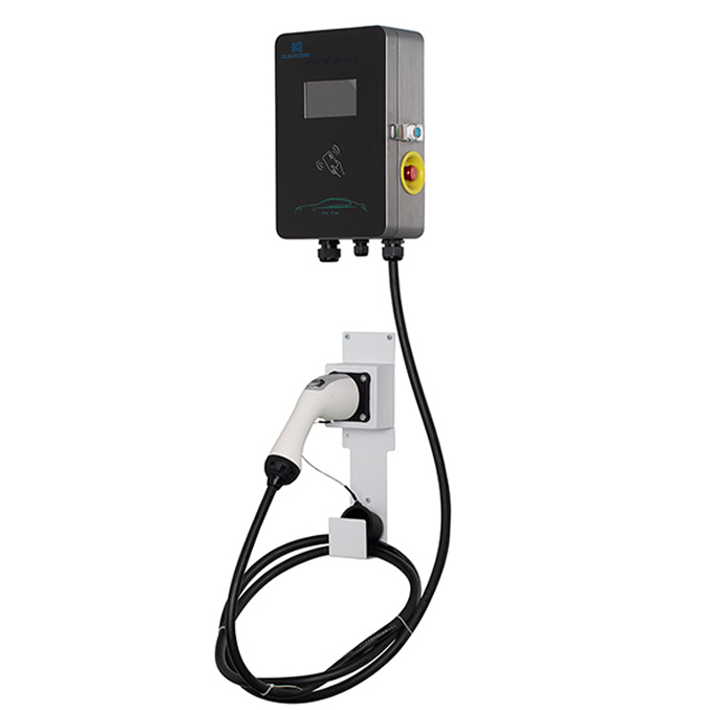 32A type 2 ev home charge station for electric vehicle charging J1772 Plug wall-mounted charging stations