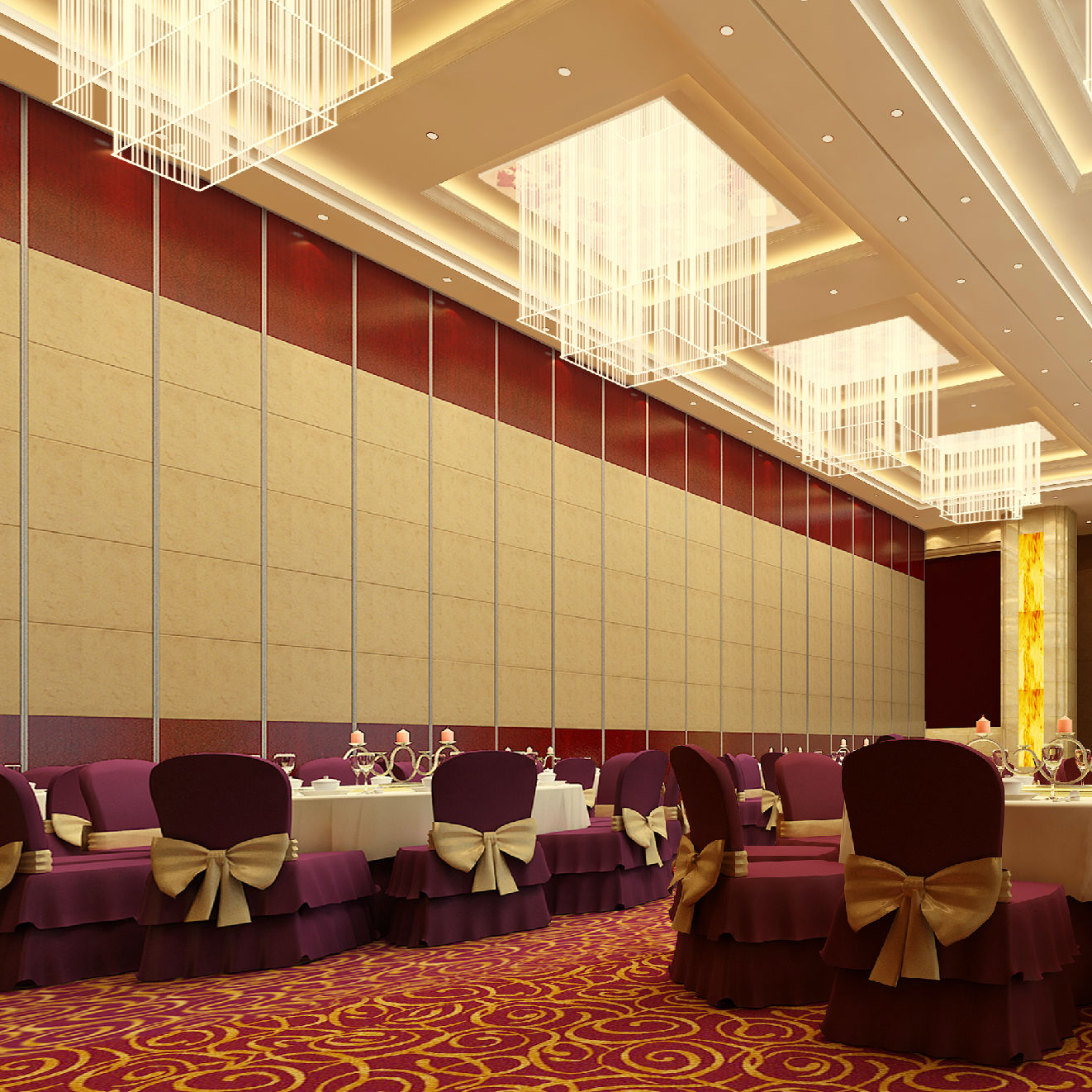 Складная дверная перегородка для отеля sheraton, свадебный зал, гибкая перегородка от пола до потолка