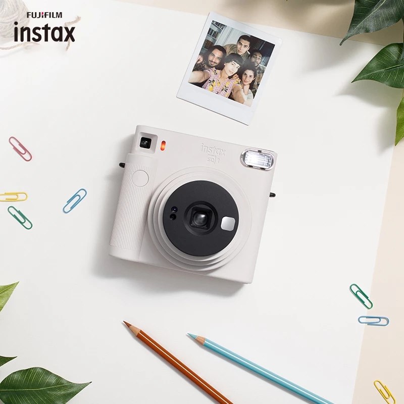 Fujifilm Instax квадратная SQ1 гибридная мгновенная фотокамера цветная Instax Мини пленочная печать камера белая рамка фотобумага