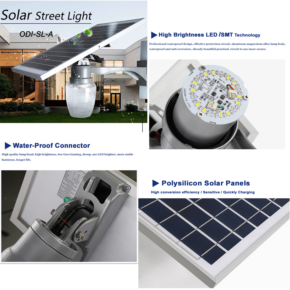 new design public square solar street light 6w 9w 12w led solar light 3500k 12 hours IP65 garden apple solar garden light