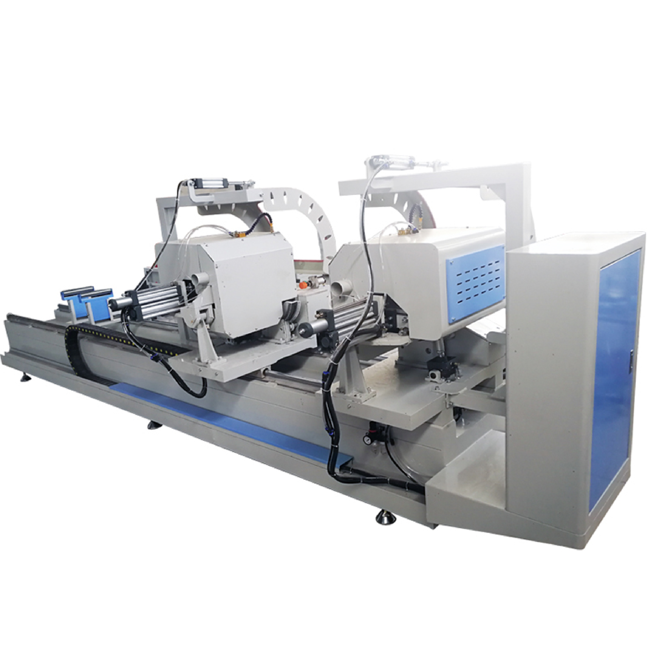 Aluminum profile cutting saw double head sawing bridge aluminum equipment LSJZ2-CNS-450X3700A