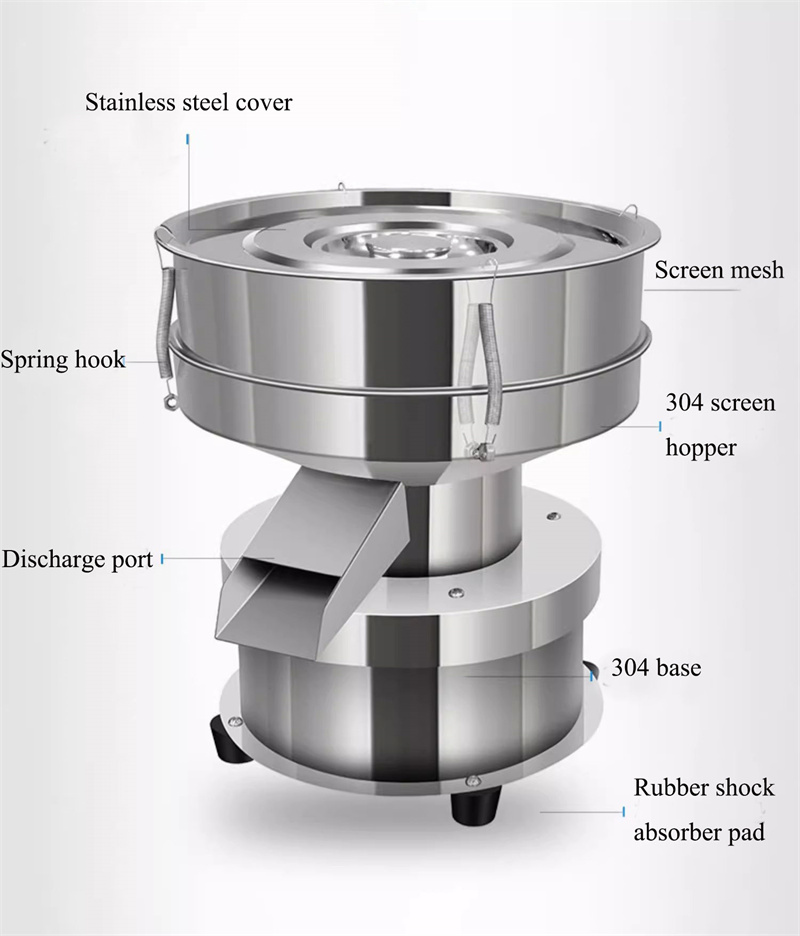 High Quality Leaf Stem Separation Vibrating Screening Machine