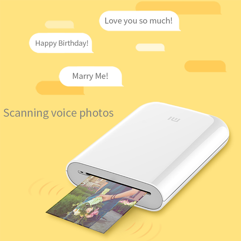 2021 Mobile Phone Pocket Photo Printer Small Phone Colour Printing Smart Wireless Connection Dropshipping