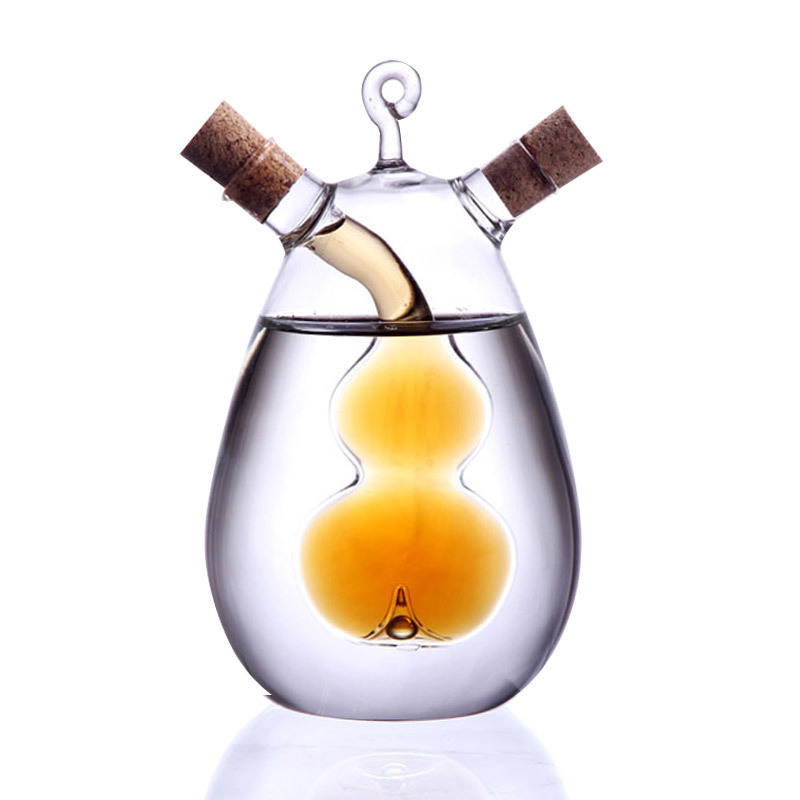 Japanese-style edible oil glass bottle household large capacity oil tank