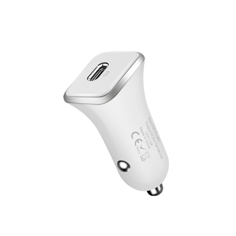 Рекламное автомобильное зарядное устройство с одним портом usb type c, светодиодное быстрое зарядное устройство usb, автомобильное зарядное устройство i phone