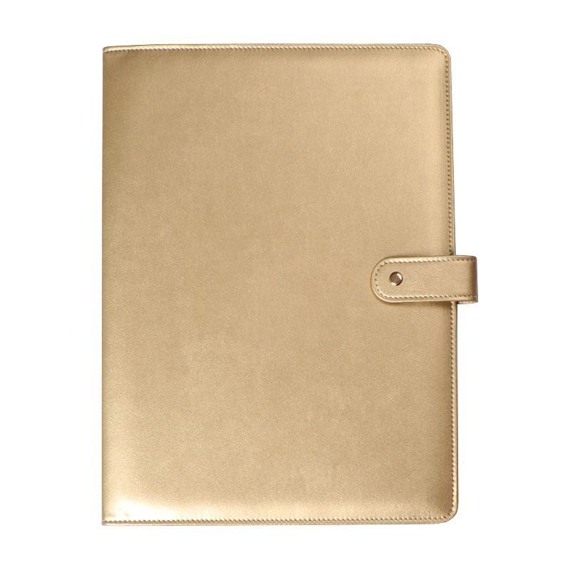 Custom Color Pu Leather Cover A4 Size Inner Page Presentation Folder Pictures Folder