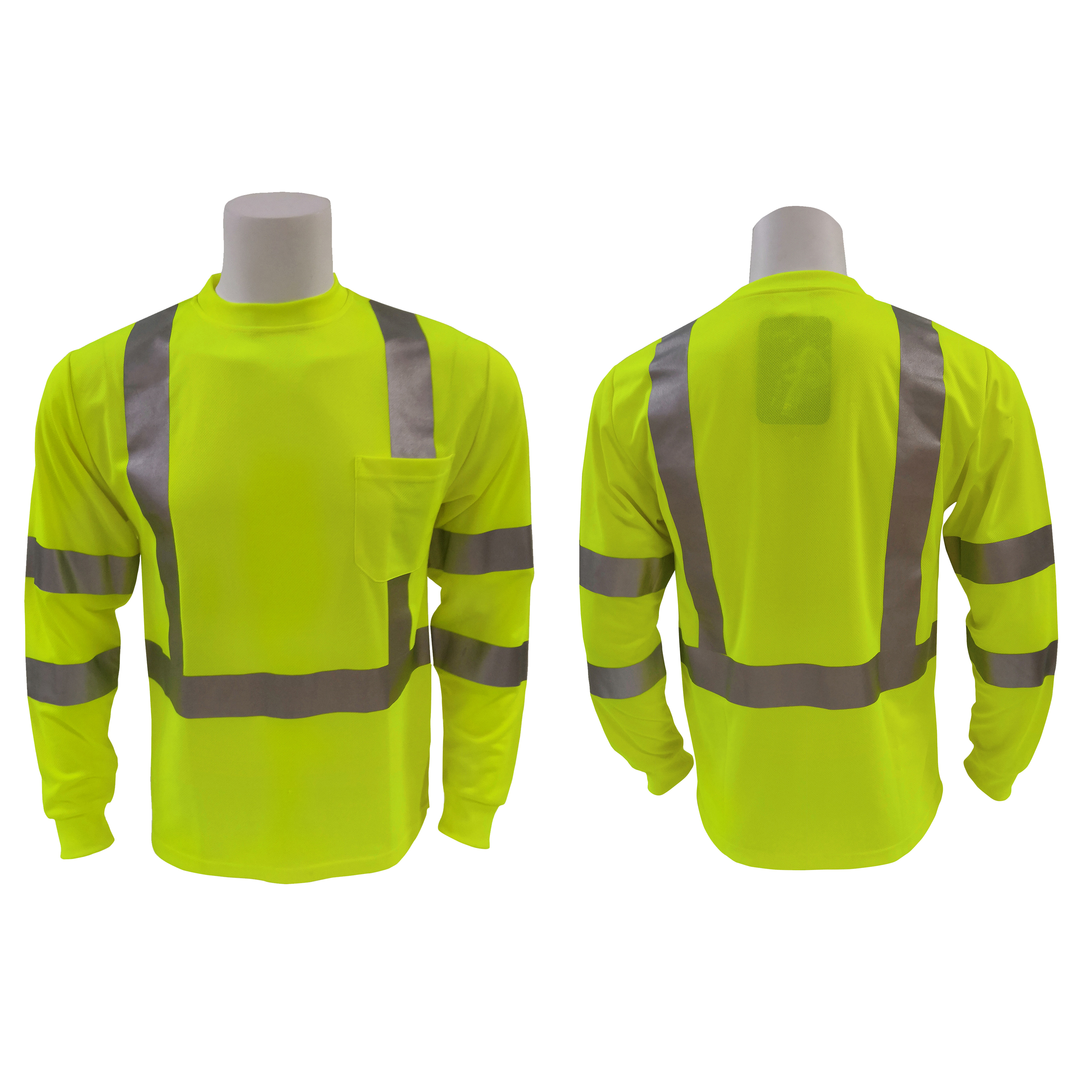 Безопасная дешевая футболка hi-vis, Защитная футболка-поло, желтая Светоотражающая Защитная Рубашка