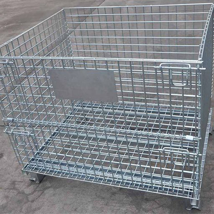 Контейнер для хранения газа, металлическая проволочная сетка, контейнер, роликовый поддон, клетки, стальные с колесами, распродажа, тележка, тележка, клетка