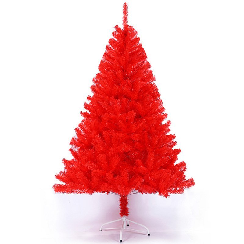 1.5M PVC Red Deluxe Encrypted Christmas Tree
