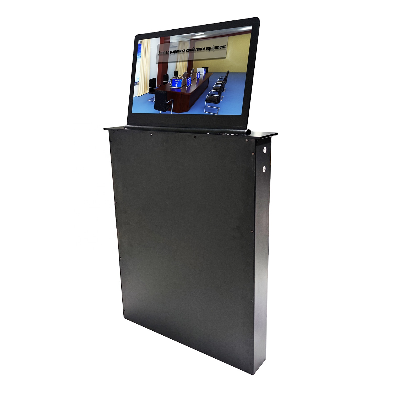 JUNNAN Thin monitor lift Conference system motorized vertical lcd monitor lift ptzoptics telemedicine