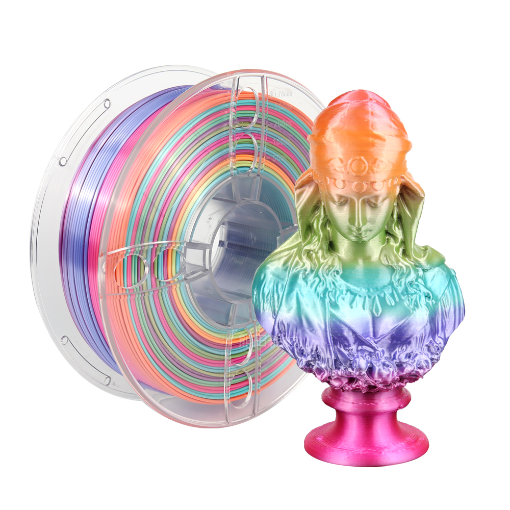 Veeology 3d pla Радуга Синтетическая нить 1кг 1,75 мм шелк Радуга pla накаливания 3d волоконного принтера