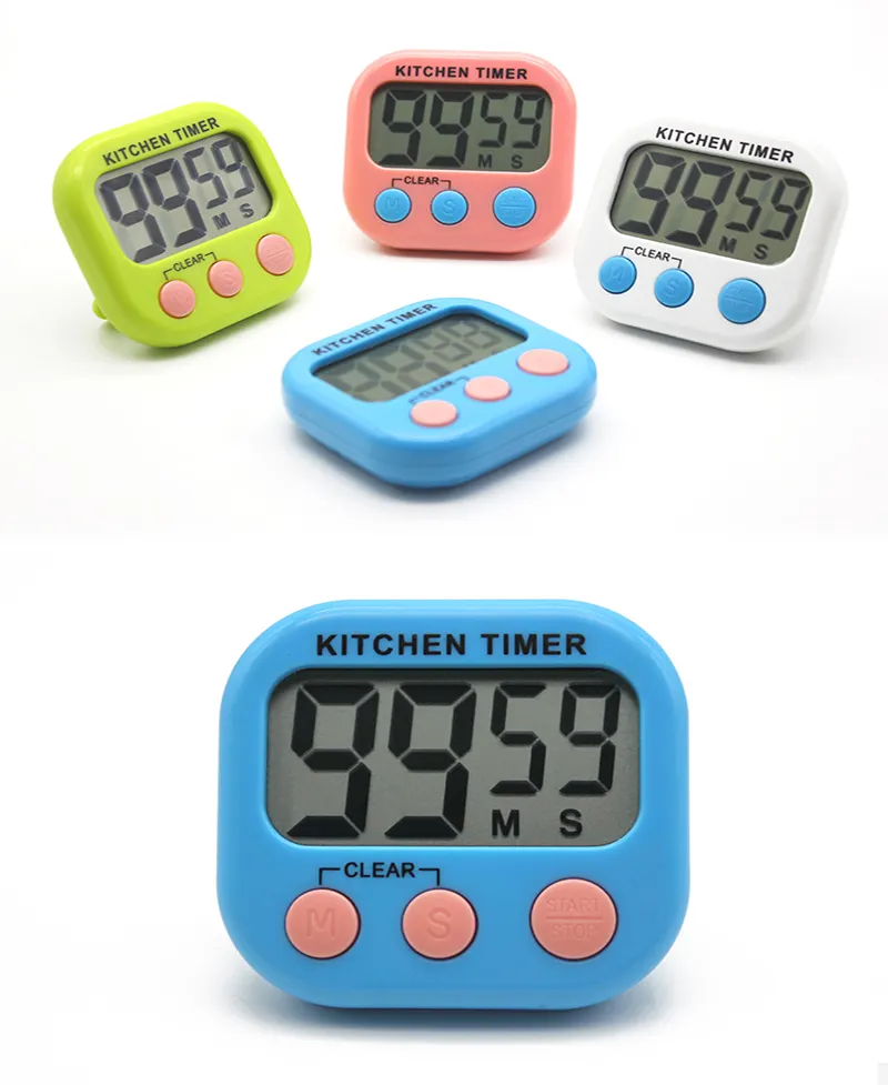 Students small cooking feeder timer lab digital lcd screen kitchen countdown timer
