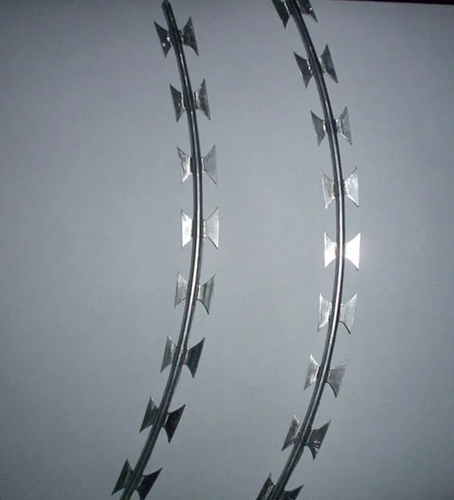 Razor Barbed Wire The Most Popular Different Types of Metal Stainless Steel WIRE High Tensile Strength Wire Cross Razor ISO9001