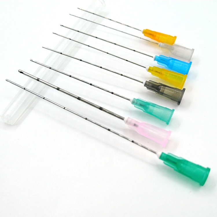 Тупая cannula 27g x 50mm микро-игла cannula для наполнителей гиалуроновой кислоты