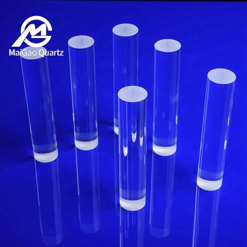 High purity high temperature resistant quartz crystal glass rod