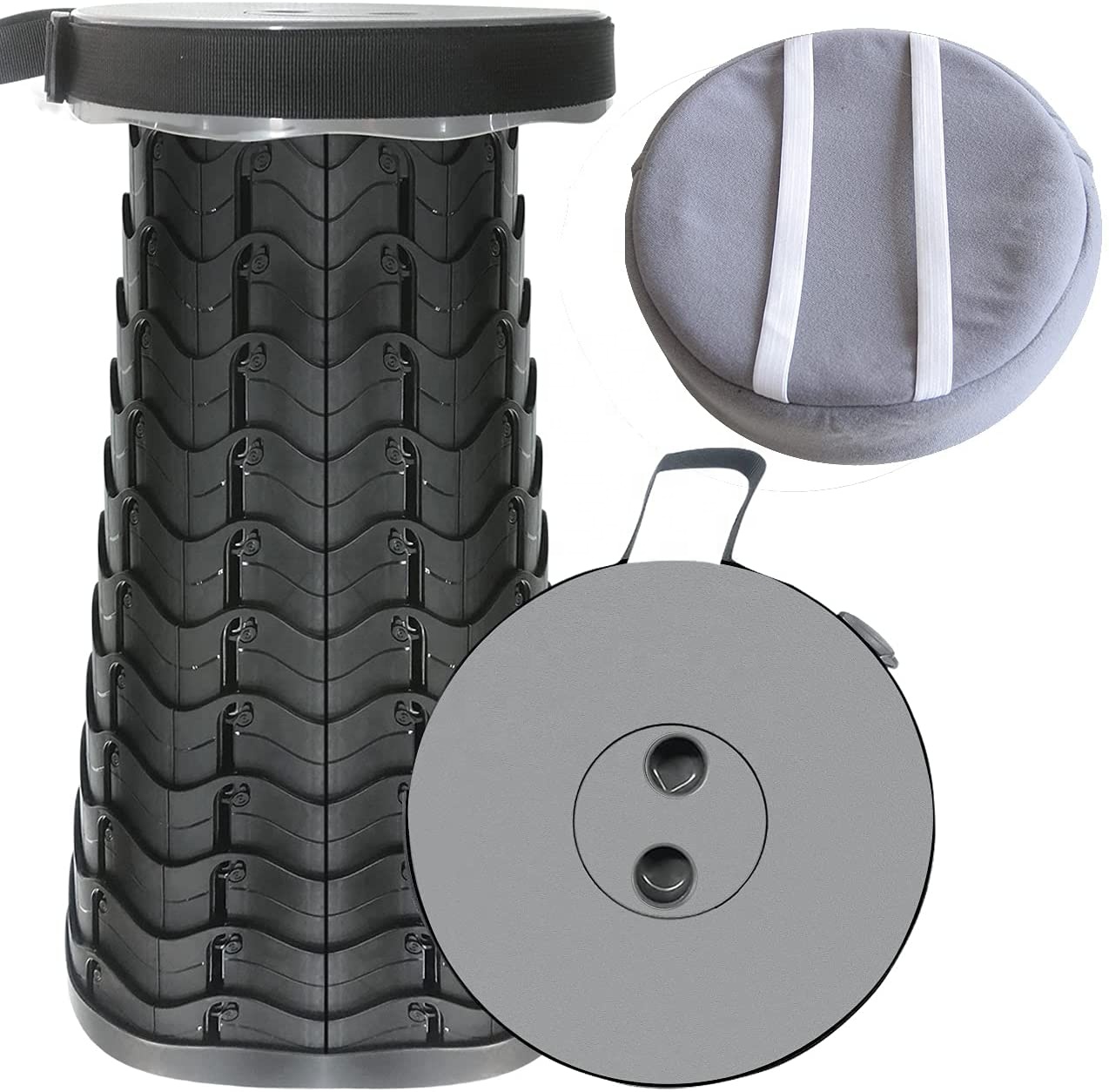 Ultralight Portable Outdoor Folding Chair Telescoping Stool