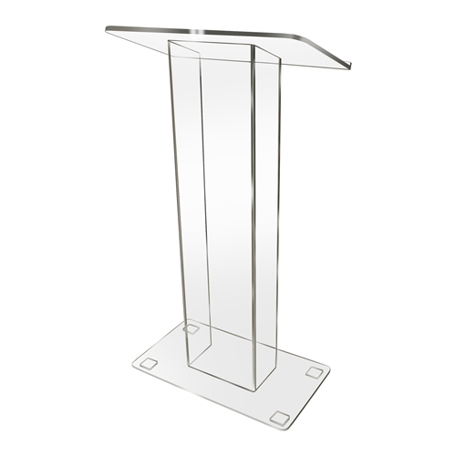 customized modern acrylic podium rostrum plastic speaker rostrum stand