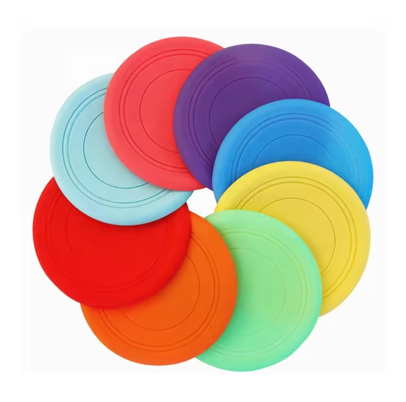 Wholesale Soft Silicone Dog Training Flying Discs Outdoor Playing Backyard Dog Flying Disc Toy