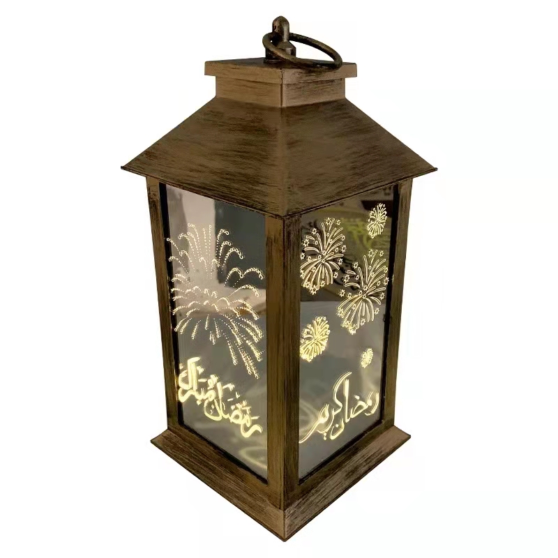 2021 New Arrival Muslim Ramadan Lamp Mubarak Led Lantern Ramadan Lantern Mubarak Art Lights Arabian Lantern