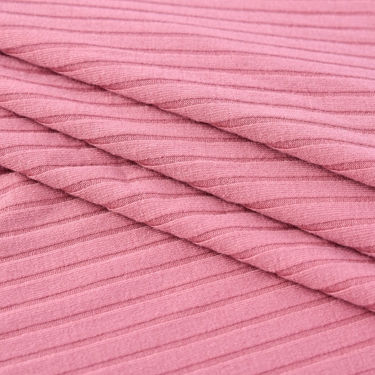 Factory direct custom solid color dyed soft stretch dress rib knitted fabric for shirting