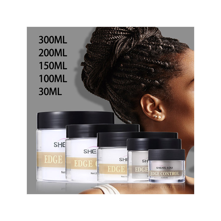 OEM 200ml hair styling cream custom edge control gel soft long lasting hair edge gel