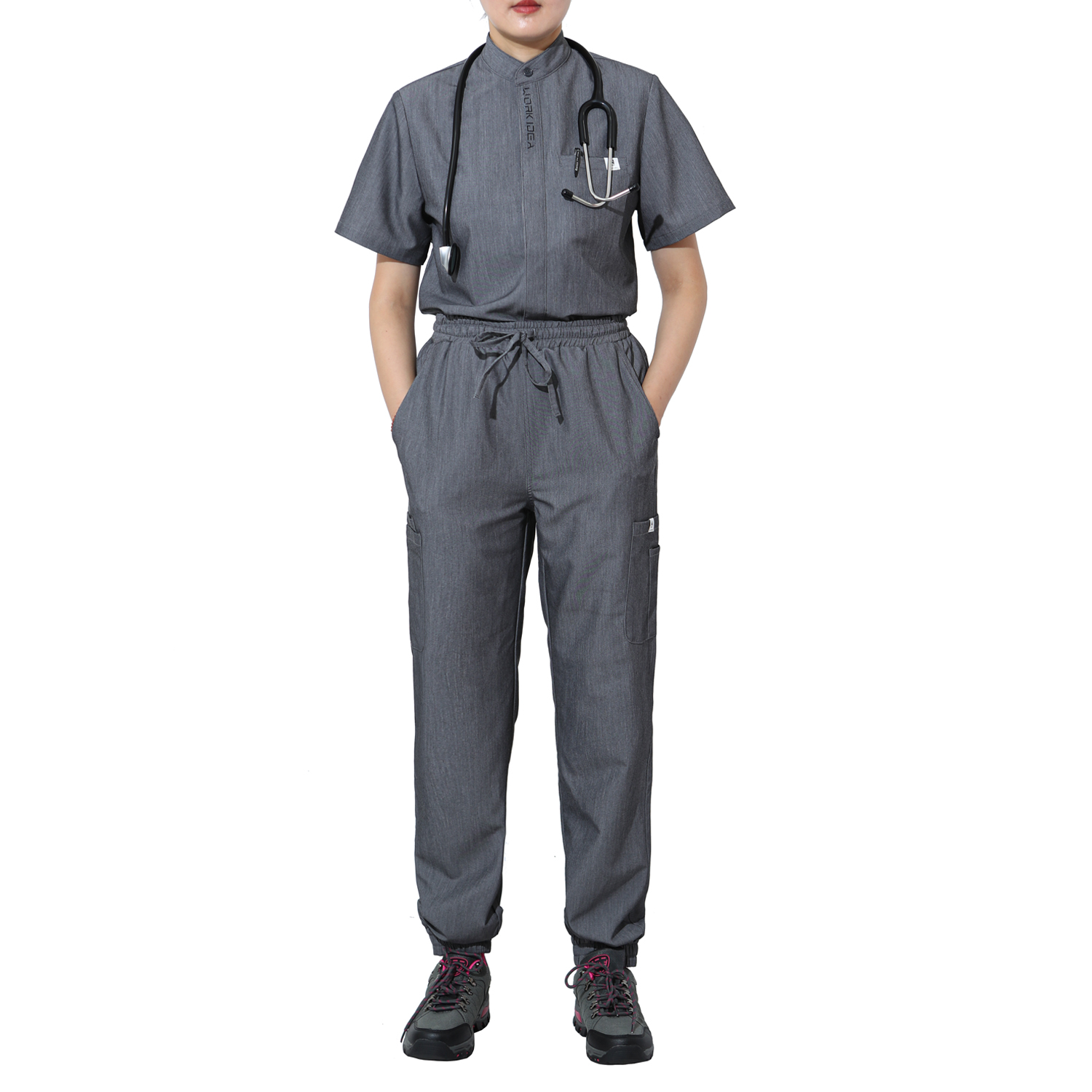Dropshipping scrub- Polyester/Rayon/Spandex Fashionable Designs New Style Medical Hospital Nurse Uniform