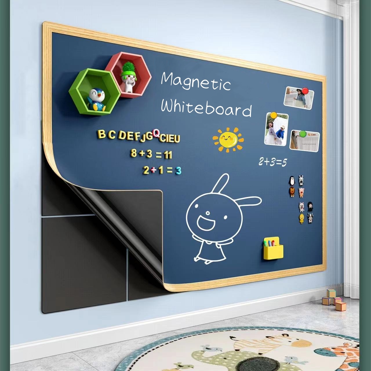 CustomWhiteboard PET Film Freedom Cutting Dry Erase Magnetic Board WhiteBoard for classrom