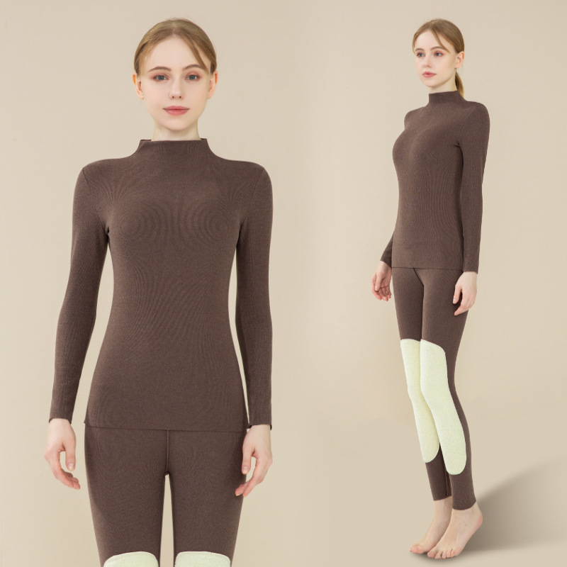 2021 Thermal Underwear Women's Suit Heating and Velvet Autumn Clothes Thermal Underwear