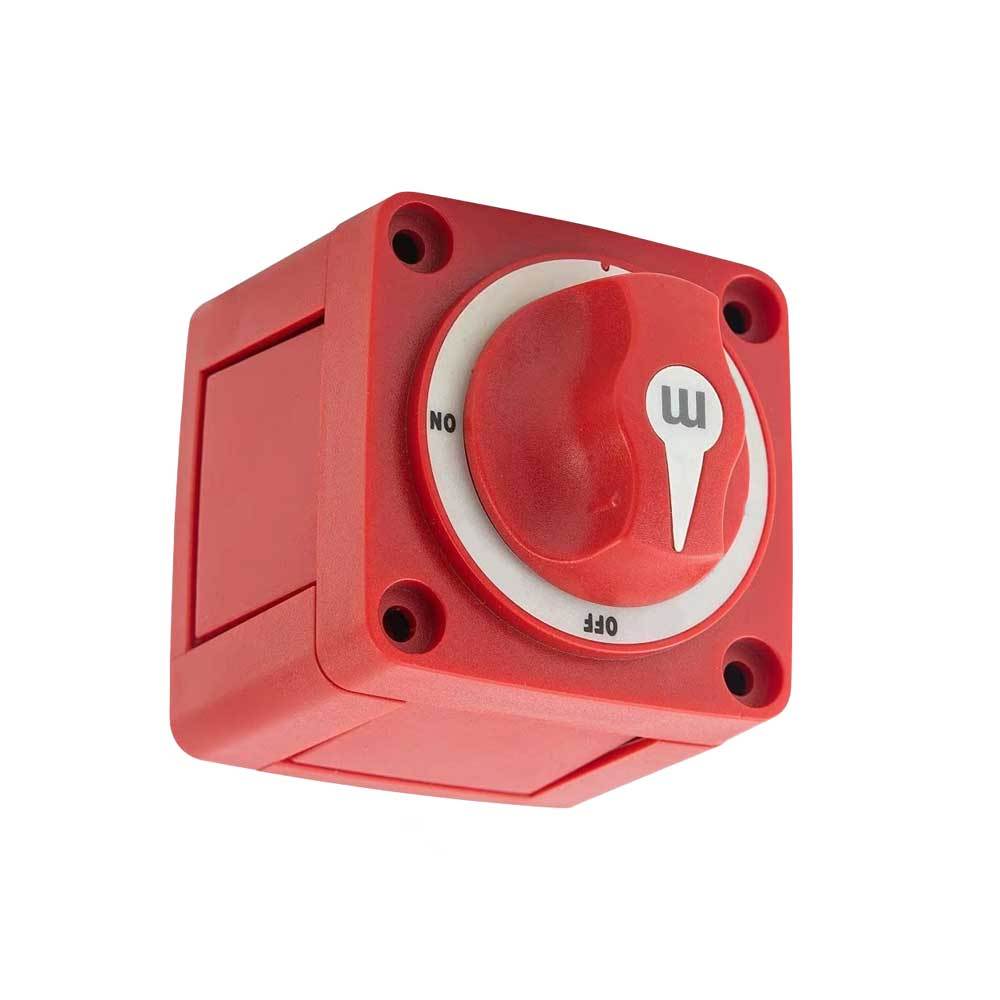 OSWELL m-Series Battery Switch ON/OFF with Knob, Red