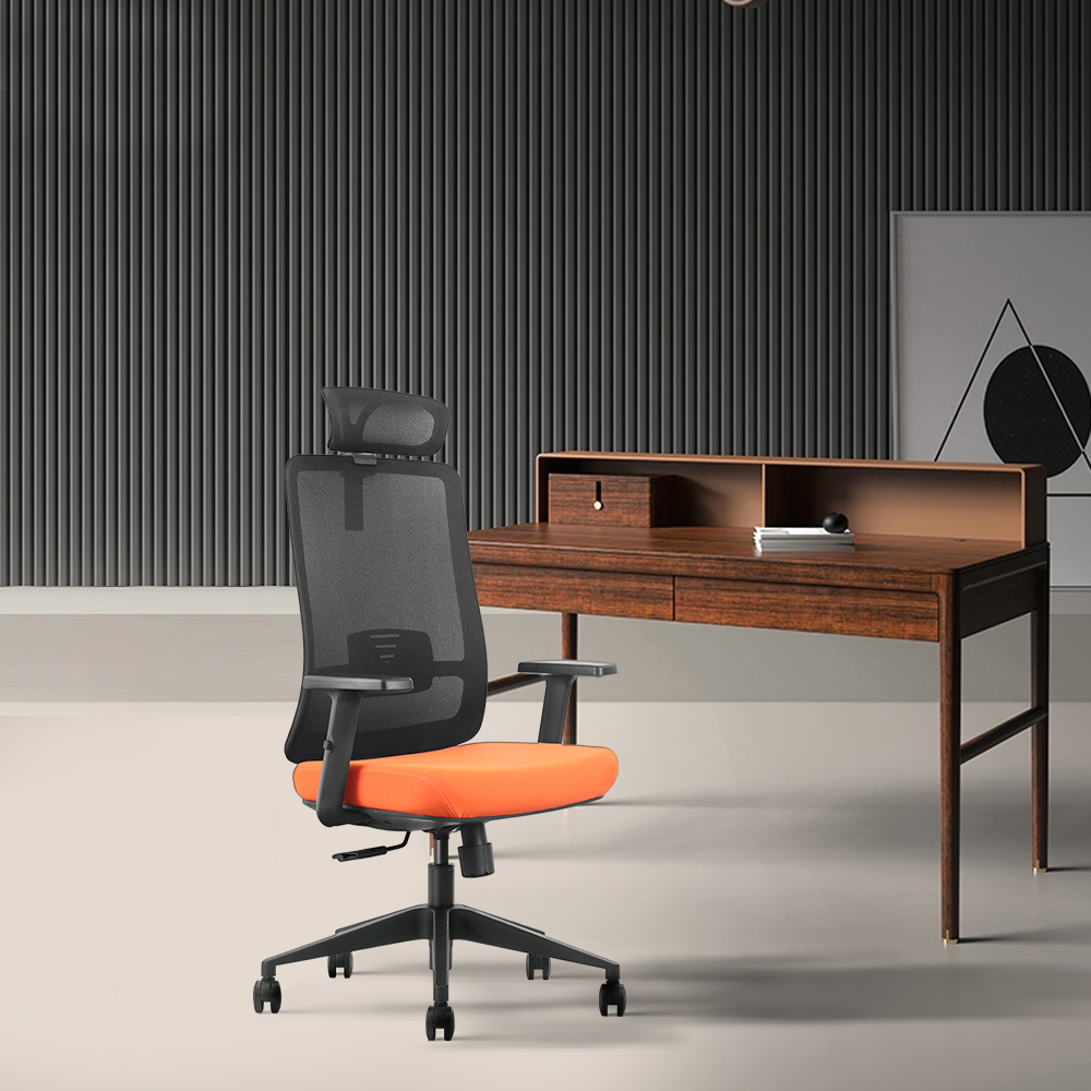 Ergonomic Office Chair with Adjustable Headrest Luxury Mesh Swivel Chair with Free Shipping Dubai Official Neck Rest Home Use