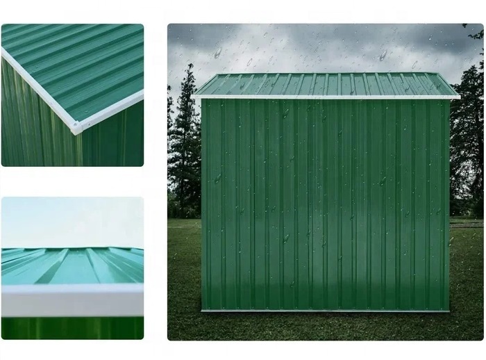High Quality Waterproof Customized Home Outdoor Metal Garden Tool Storage Shed With Lockable Doors And Vents For Garden