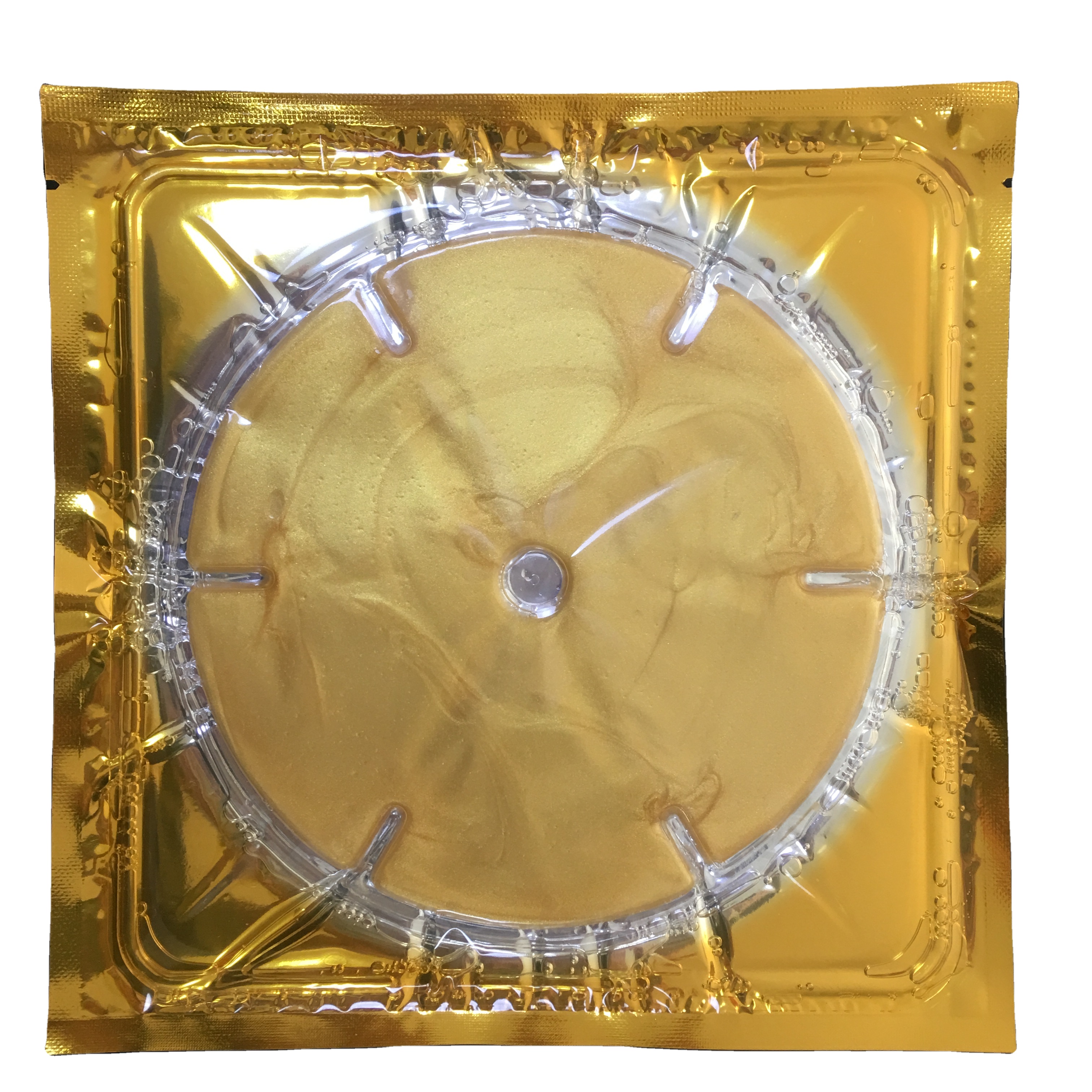Private Label 24K Golden Collagen whitening Breast Gel Patch Soothing Crystal Breast Care Mask