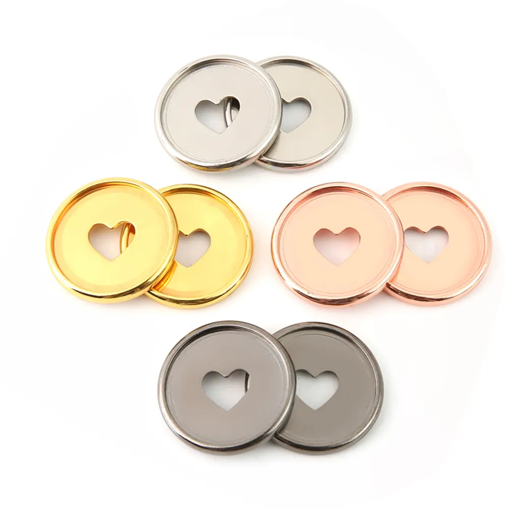 35MM Mushroom Heart Binder Ring Loose-leaf Button Discs DIY  Binding Buckle  Scrapbook Binder 360 Degree School Supplies