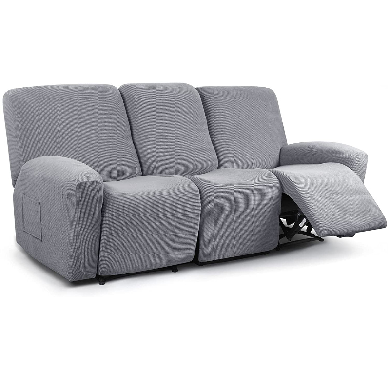 Прочный Amazon горячие продажи для дивана Recliner чехол 8 штук мягкой жаккардовой ткани стрейч секционные для дивана с откидной спинкой крышка