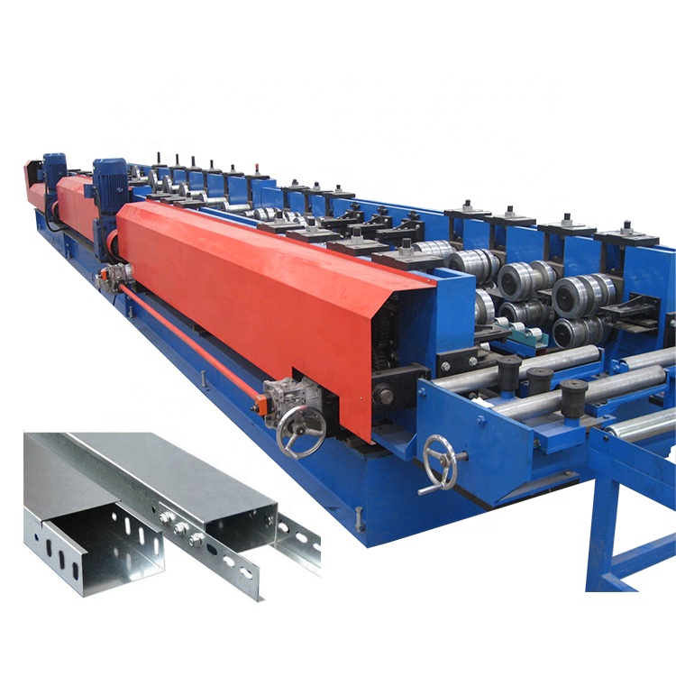 Factory High Speed Automatic Galvanized Steel Different Width Trunk Type Cable Tray Roll Forming Making Machine