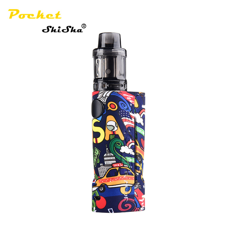 Разноцветный бокс мод Vapor storm одноразовый резервуар 90 Вт ECO vape kit