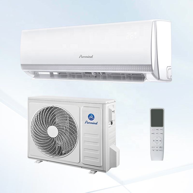 Puremind High Quality 9000btu 12000Btu Split Wall Mounted Air Conditioner R410A R32 Inverter Cooling Fast Wifi Control OEM