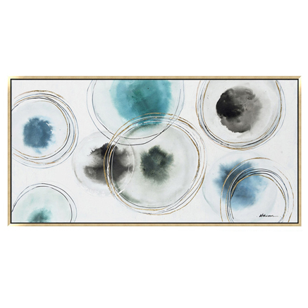 Promotional top quality abstract digital rubber canvas painting
