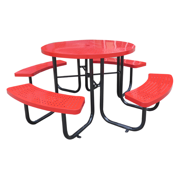Hot Sale Picnic Table Bench Modern Outdoor Metal Furniture Sets
