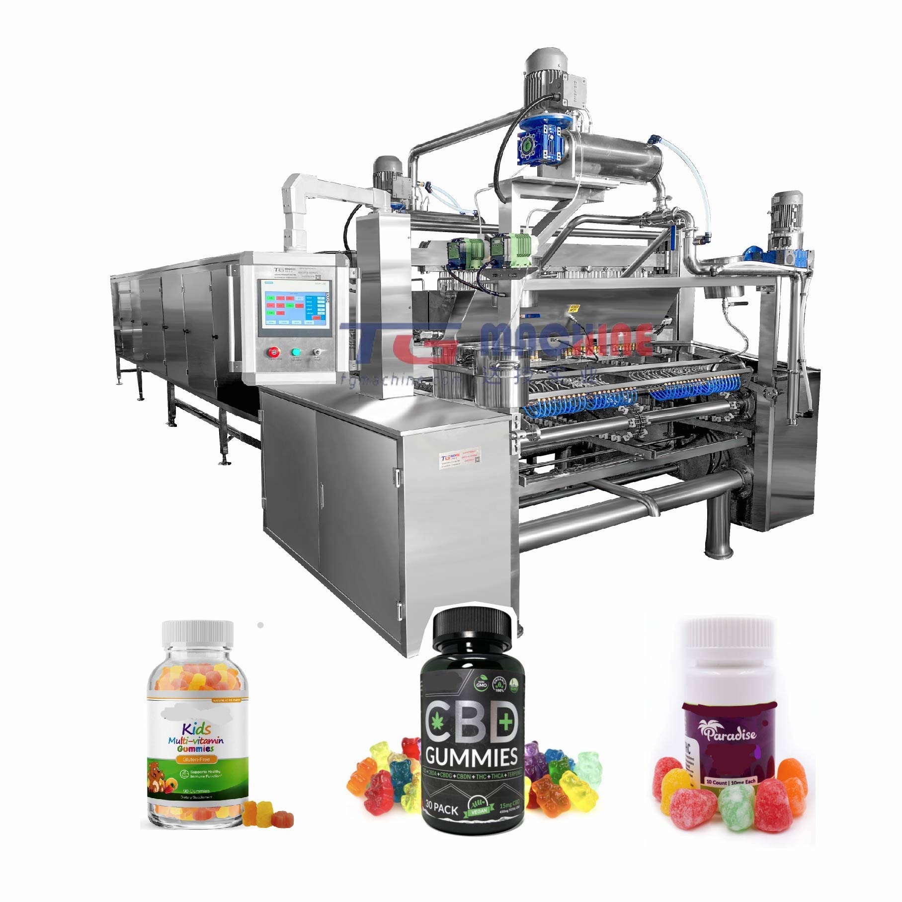 TG New condition starch jelly candy making machine/small gummy bear candy production line with factory price