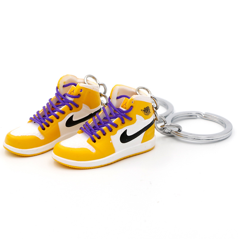 Милый 3d мини брелок для обуви nike, мягкий брелок из ПВХ, аксессуары, резиновый 3D брелок для ключей с кроссовками